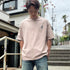 パイド ルーズシルエット半袖TEE